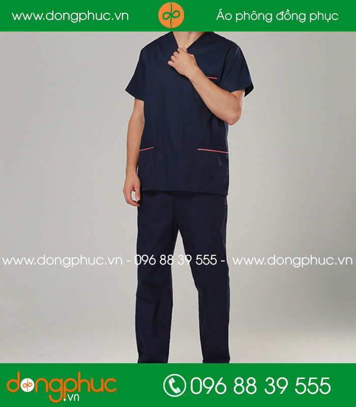 Đồng phục y tá - Bác sĩ màu tím than